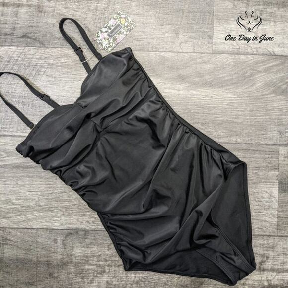 Smismivo Ruched One Piece Swimsuit Size S - Picture 3 of 4